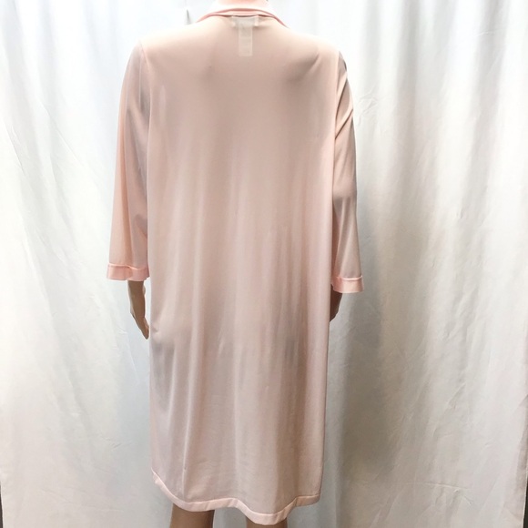 Vanity Fair Vintage Pink Nightgown Robe Size Medium - Picture 5 of 6
